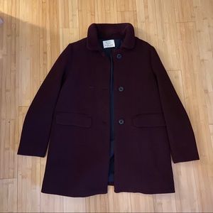 Burgundy coat from Zara girls
